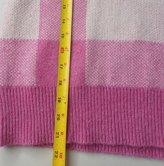 The Cashmere Project Preppy Plaid 100% Cashmere Sz XS Crewneck Sweater - Picture 10 of 12
